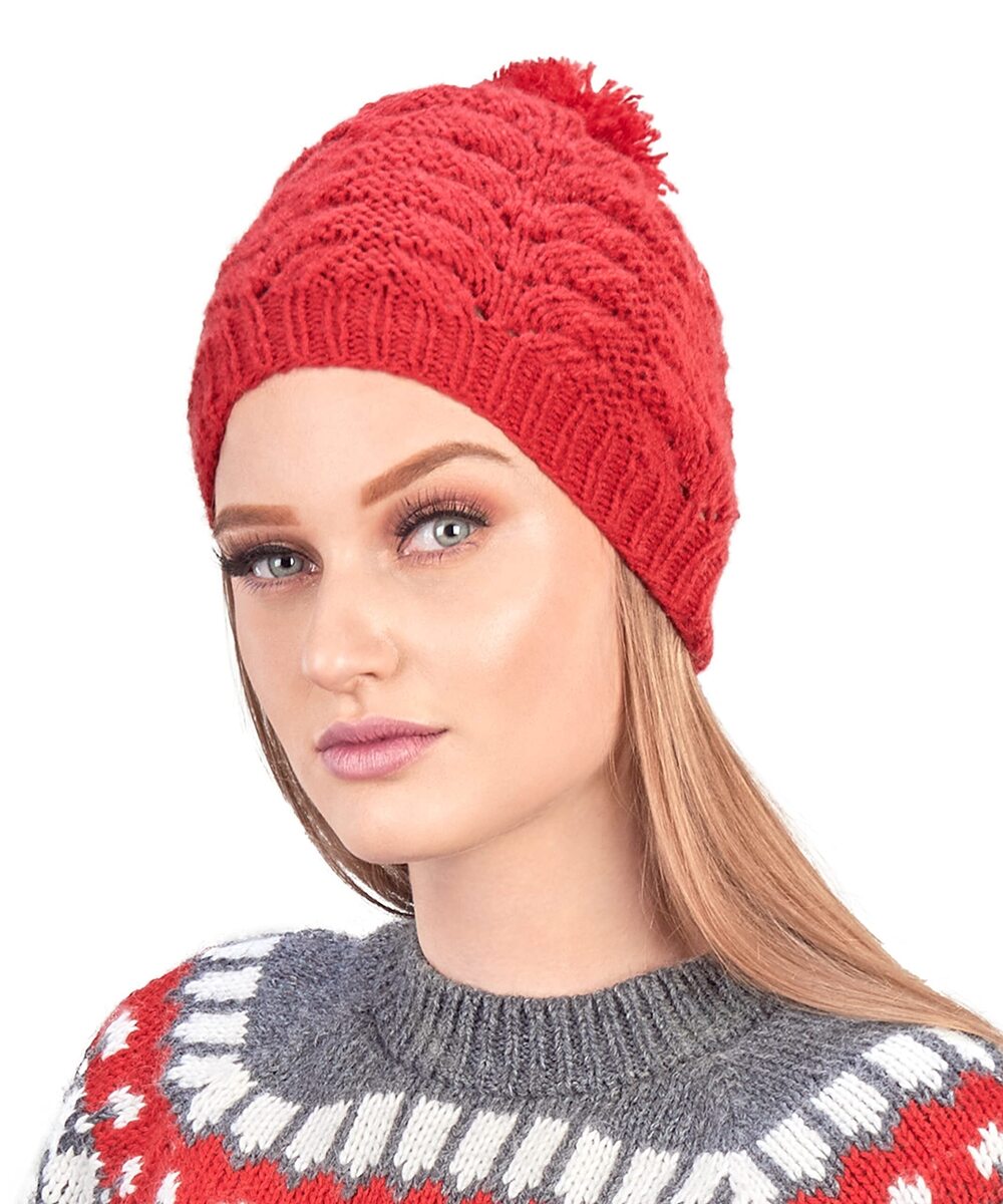 2299 Alpaca Beanie Hat Handmade with Peruvian Alpaca Wool for Outdoor